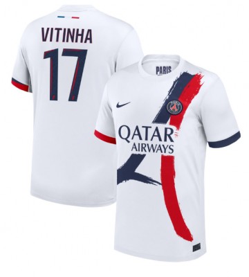 Paris Saint-Germain Vitinha #17 Bortatröja 2024-25 Kortärmad